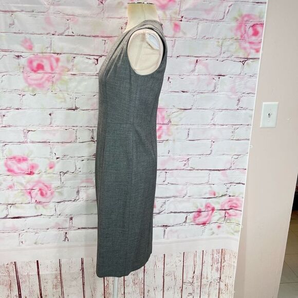Calvin Klein Women's Sleeveless Professional Sheath Dress In Gray Size 4 - Picture 5 of 7